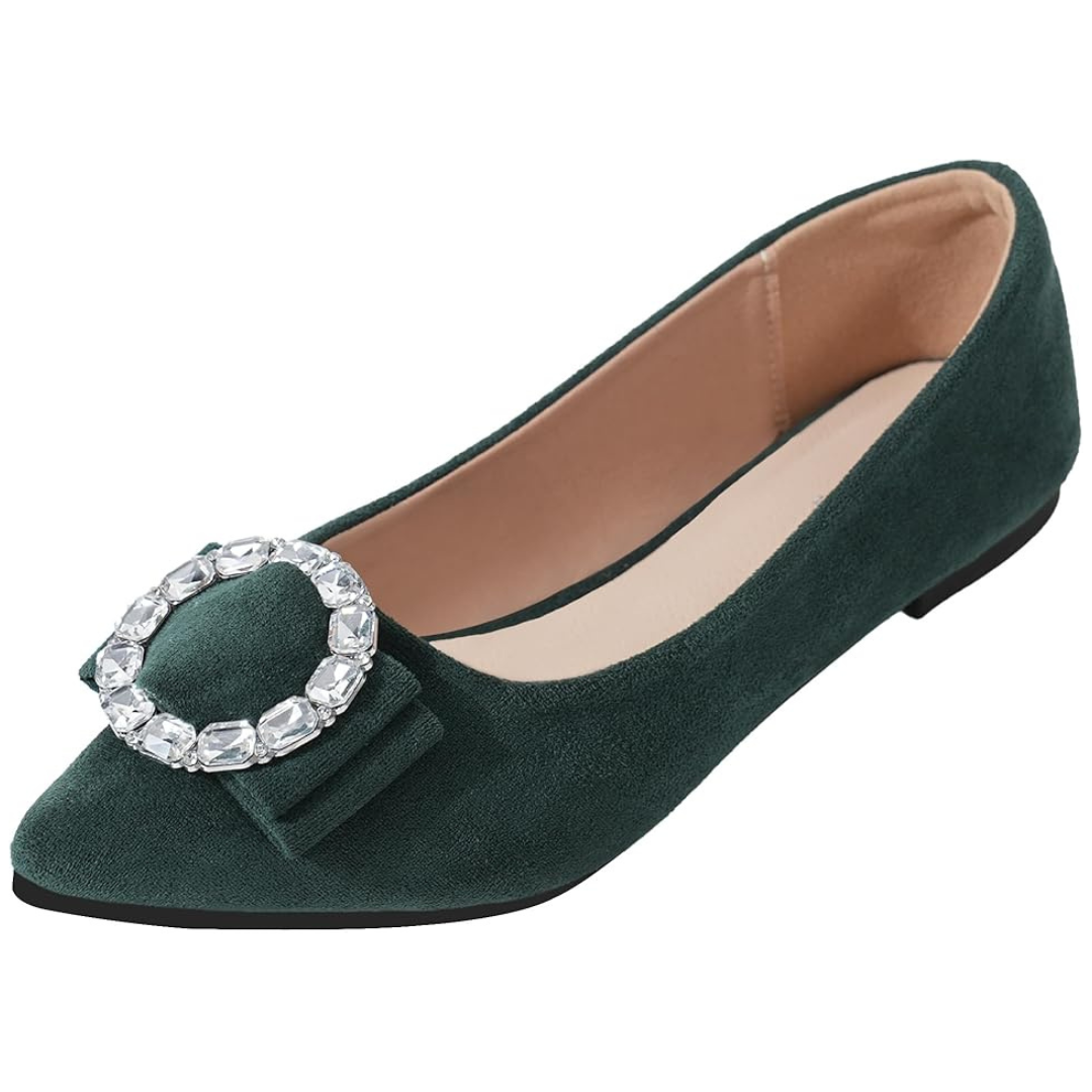 Women's Cute Rhinestones Ballet Flat Shoes (Various Size)