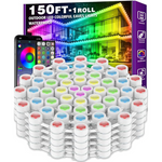 150-Ft Waterproof Permanent Outdoor RGB Lights w/ Smart App Control