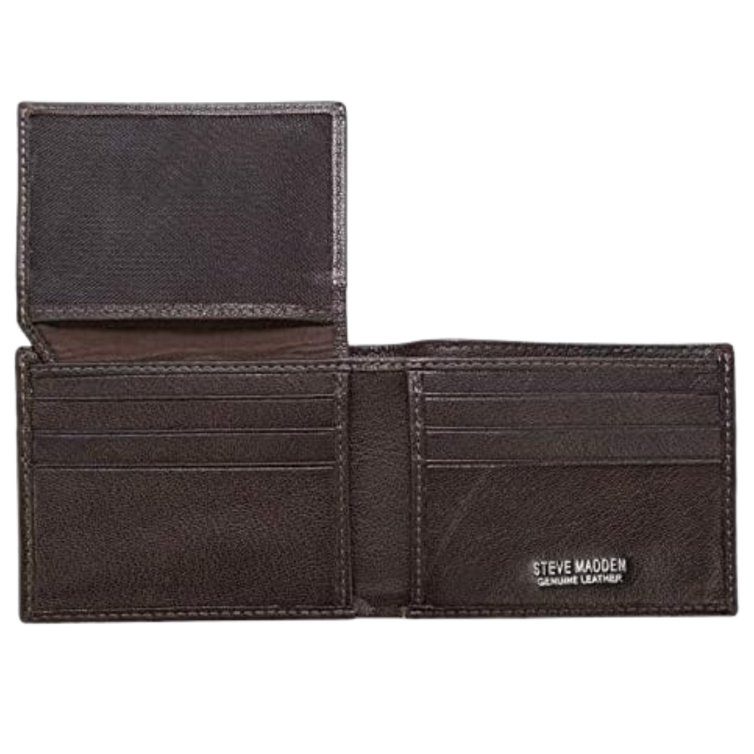 Steve Madden Men’s Slim Leather Wallet