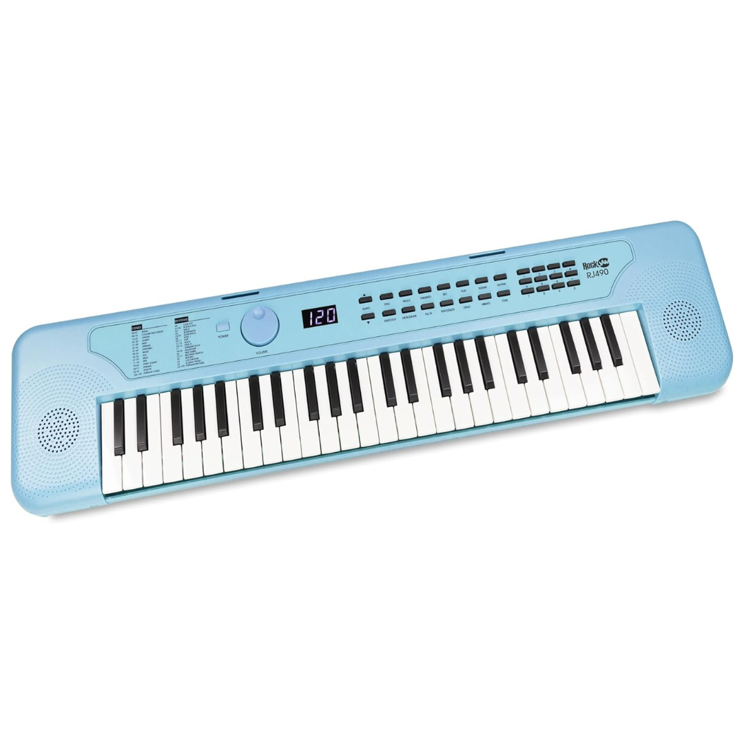 RockJam 49 Key USB Keyboard Piano With Lessons & Keynote Stickers