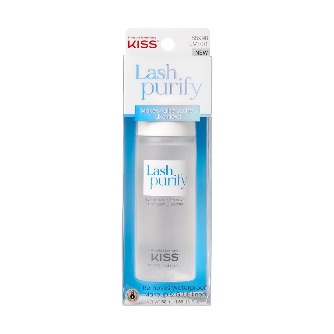 3-in-1 KISS Lash Purify Eye Makeup Remover & Lash Cleanser (1.69 fl Oz)