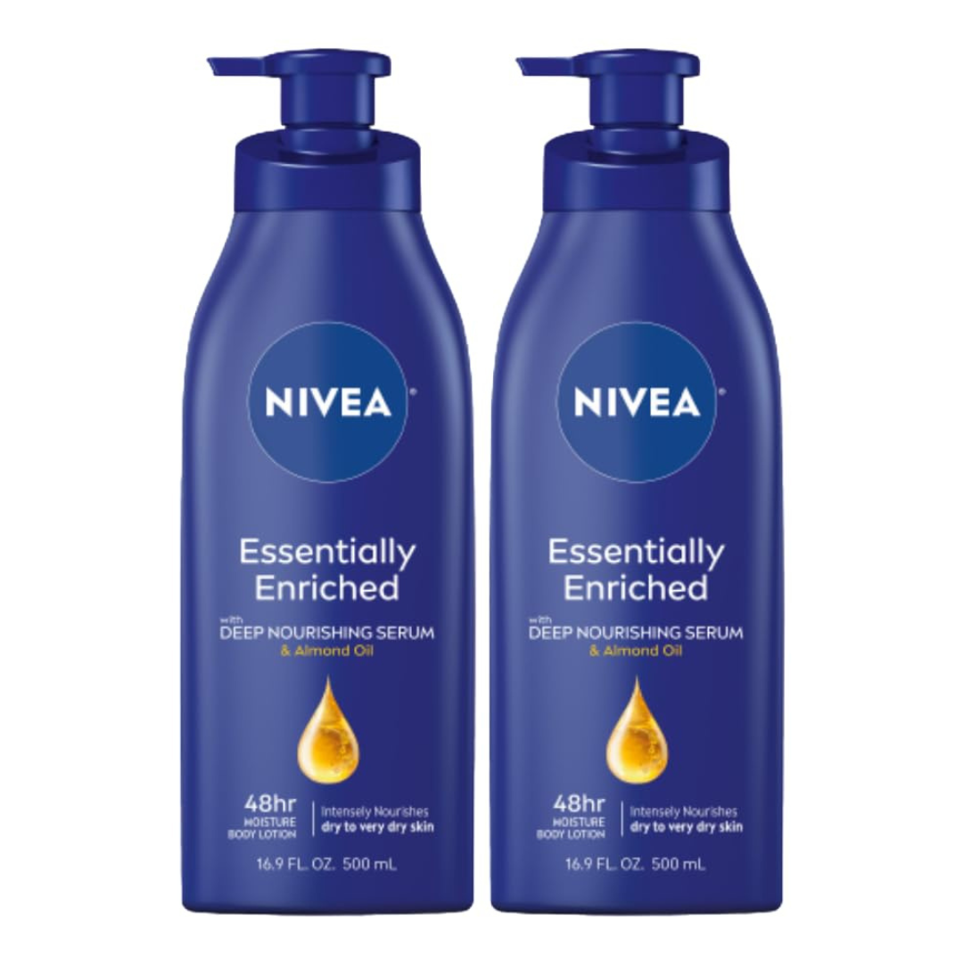 2-Pack Nivea Essentially Enriched Body Lotion (16.9 Fl. Oz)