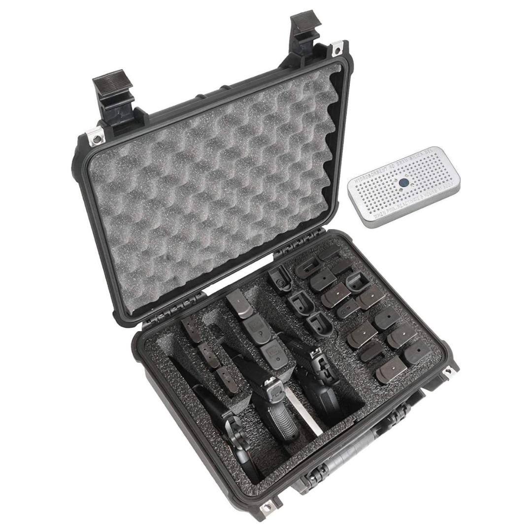 Case Club 3 Pistol & Accessory & Up To 23 Magazines Pre-Cut Waterproof Case