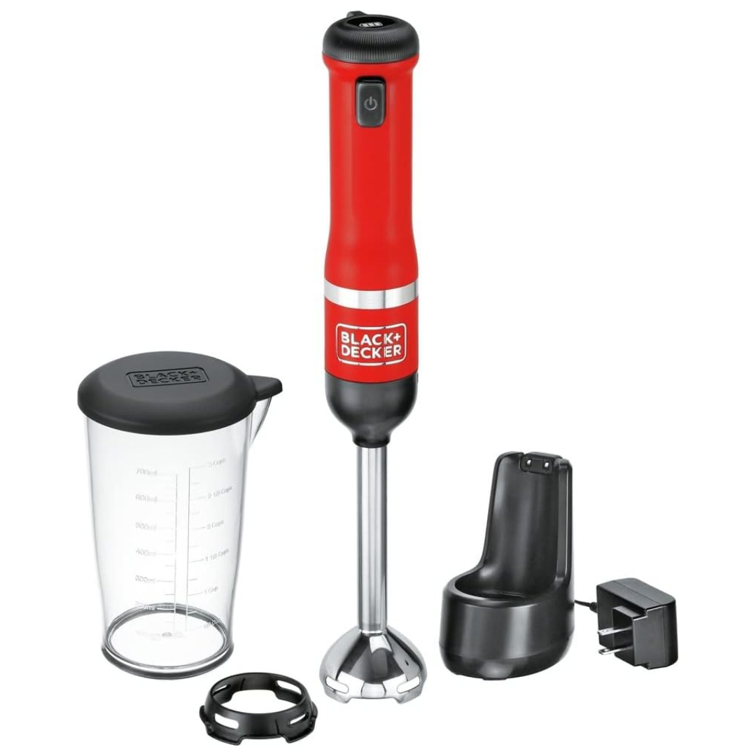 BLACK+DECKER Kitchen Wand Cordless Immersion Blender With Charging Dock