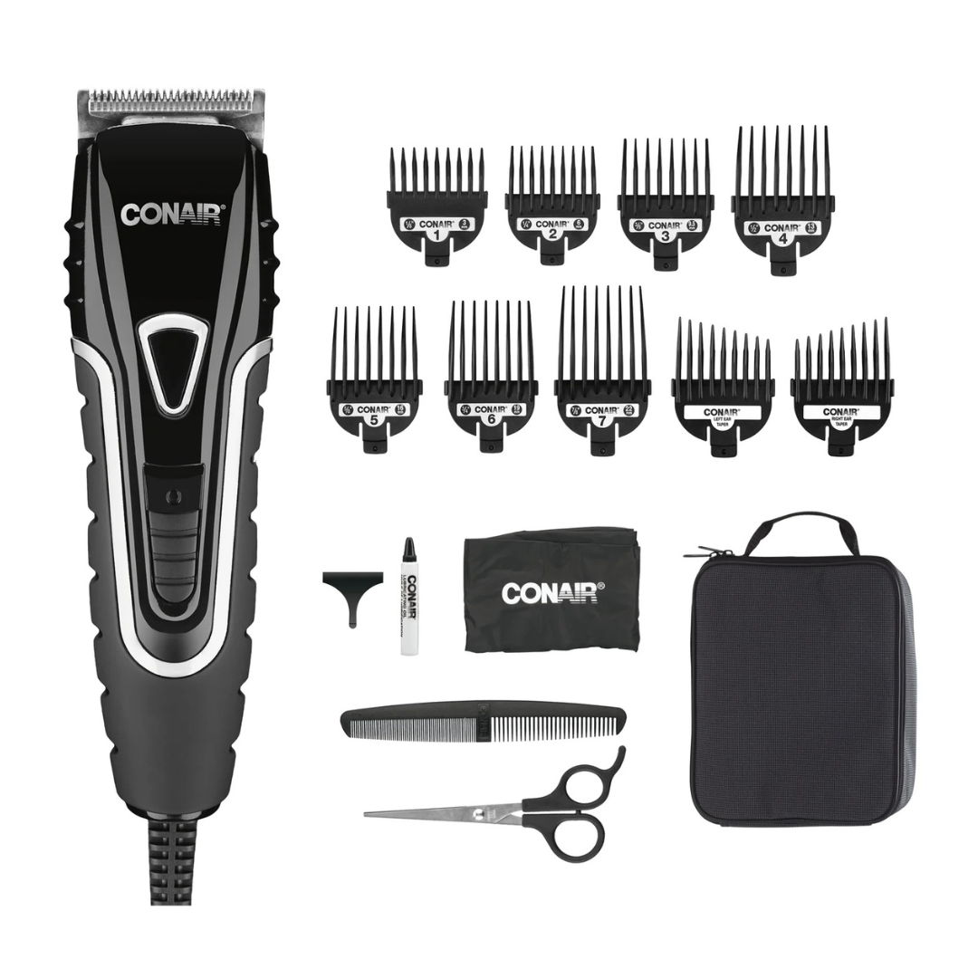 20-Piece Conair Barbershop Series No-Slip Grip Haircut Kit