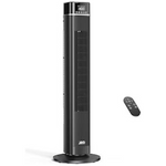 JRD 90 Deg. Oscillating 40'' Quiet Tower Fan With Remote