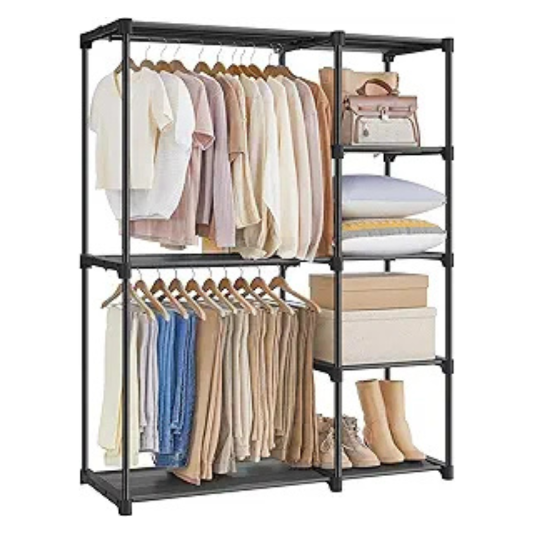 SONGMICS Portable Closet Organizer Rack (44.1" x 16.9" x 65")