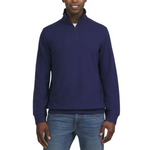 Chaps Men's & Big Men's Brushed Twill Quarter Zip (6 Color Options)