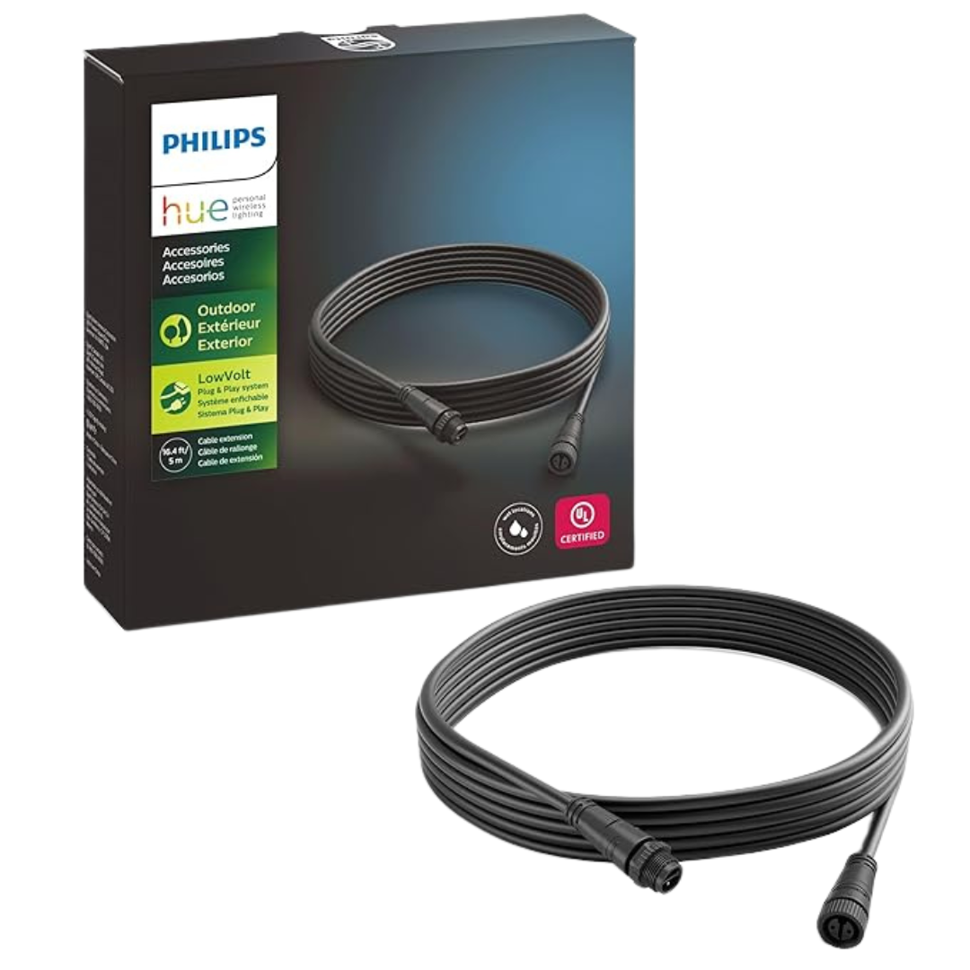 Philips Hue Weatherproof Cord Outdoor 16ft Extension Cable