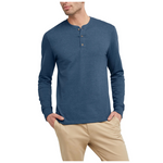 Hanes Men's Originals French Terry Cloth Henley Tee