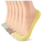 6-Pairs Women's Liner Ultra Low Cut Non Slip Invisible Socks