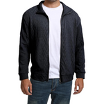 Men's Shawl Collar Full Zip Slim Fit Knit Jacket (3 Colors)