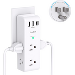 One Beat Surge Protector Outlet Extender with Rotating Plug
