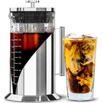 34oz Cafe Du Chateau Borosilicate Glass & Stainless Cold Brew Coffee Maker