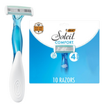 10-Count BIC Soleil Comfort Women's 4-Blade Disposable Razors