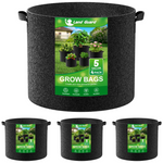 4-Pack Land Guard 5 Gallon Fabric Grow Bags