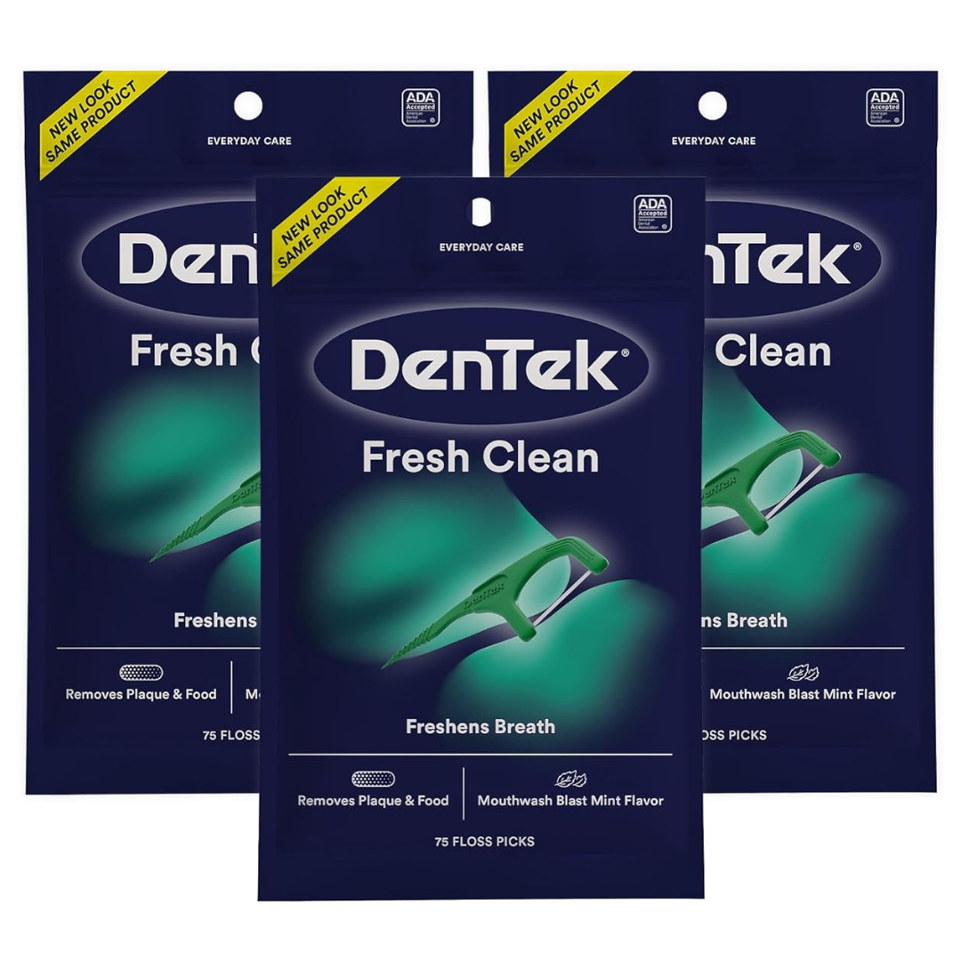 225-Count DenTek Fresh Clean Floss Picks (Mint)