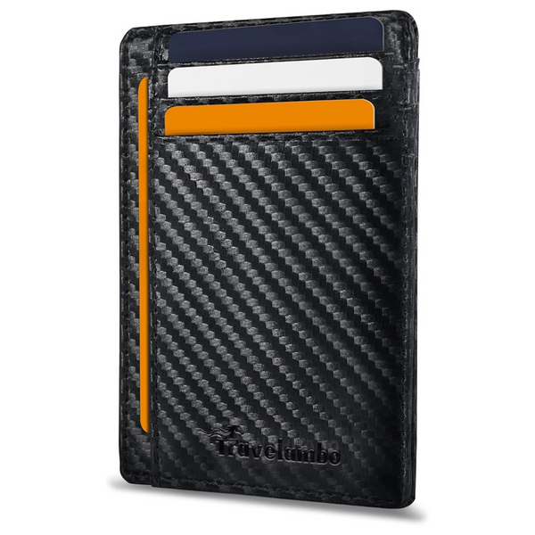 Travelambo Front Pocket Minimalist Leather Slim Wallet