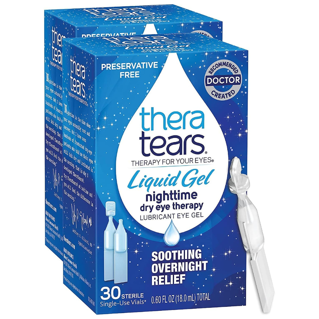 2-Pack Of 30-Count TheraTears Liquid Gel Nighttime Eye Drop