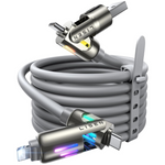 Lisen 4-In-1 6.6-Ft 240W USB-C To Lightning Cable With Light