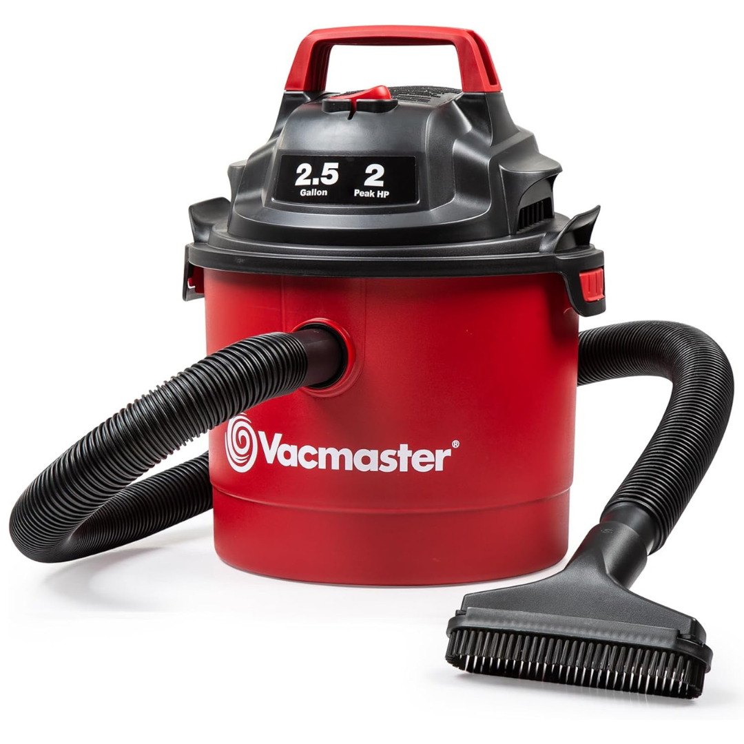 2.5-Gallon 2 Peak HP Wall Mountable Wet/Dry Vacuum