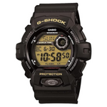 Casio Men's G-Shock Black And Gold Resin Plastic Digital Sport Watch