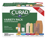 300-Count CURAD Assorted Bandages Variety Pack