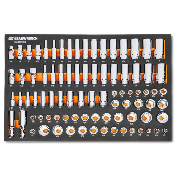 Gearwrench 85 Piece 3/8" Drive Master SAE Socket Set