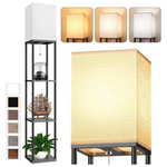 Shelf Floor Lamp With 3 CCT LED Bulb