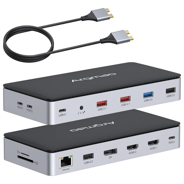 Argmao 14-in-2 USB C Laptop Docking Station