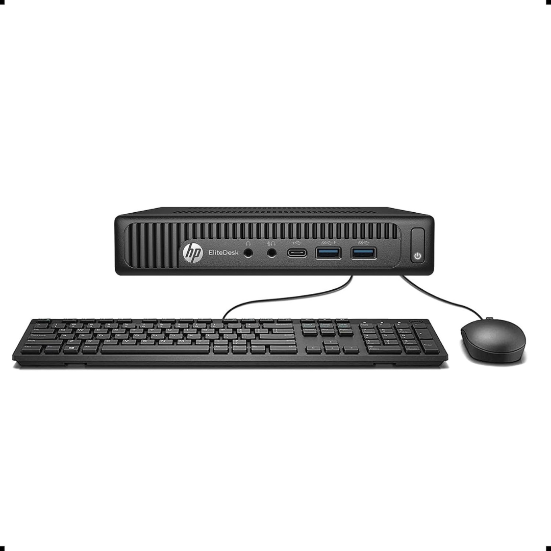 HP EliteDesk 800 G2 Desktop (i5-6500T / 8GB RAM / 240GB SSD) [Renewed]
