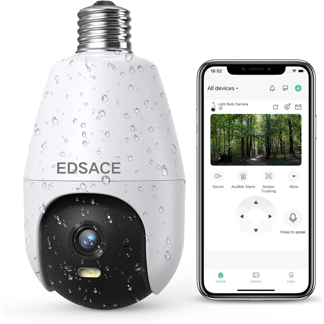 2K HD WiFi Weatherproof Light Security Camera