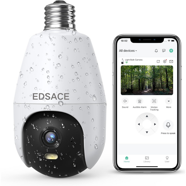2K HD WiFi Weatherproof Light Security Camera