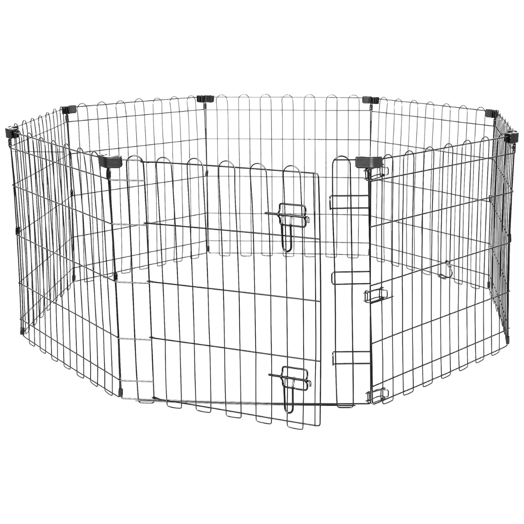24″ Amazon Basics Foldable Octagonal Metal Exercise Puppy / Dog Playpen