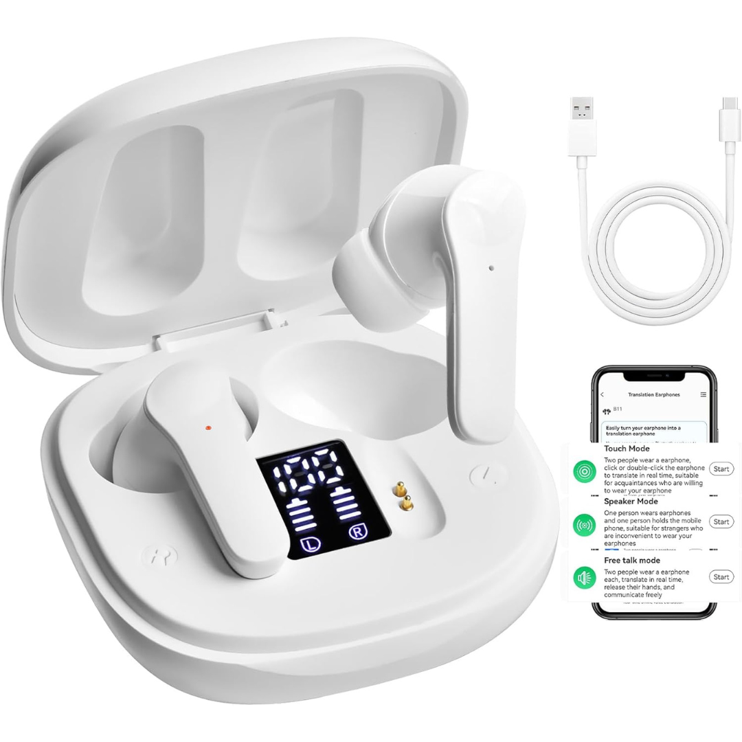 138 Languages Supported Language Translation Earbuds
