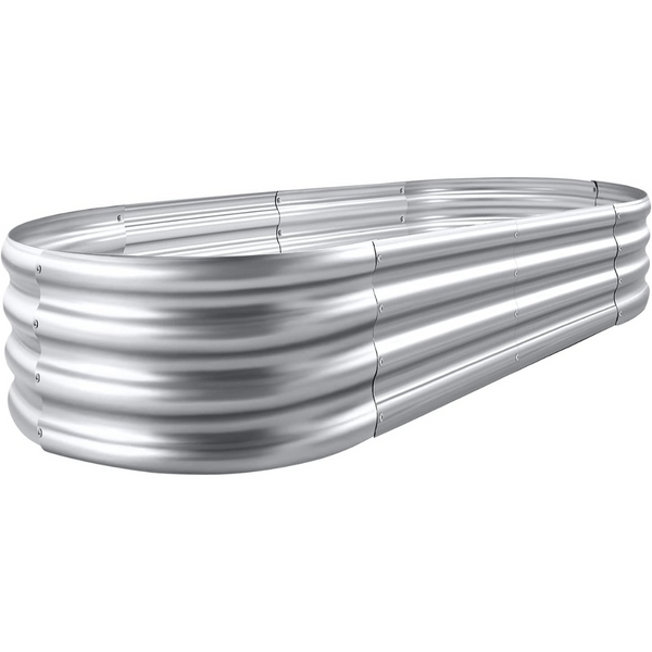 Land Guard 4' x 2' Galvanized Raised Garden Bed Planter Box Kit