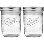 2-Pack 16 oz. Ball Jar with Lid and Band