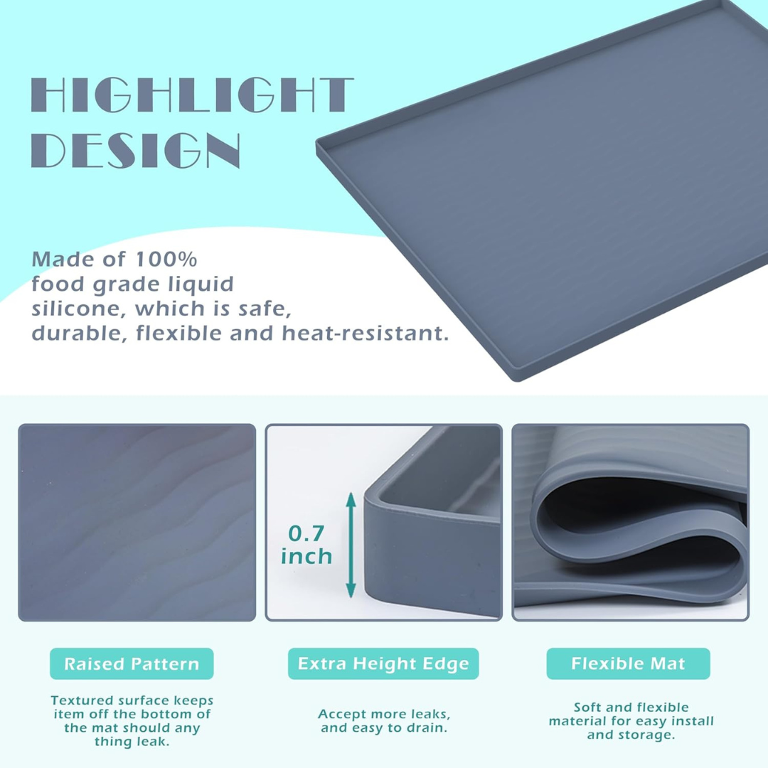 31 x 22 Waterproof Silicone Under Sink Mat