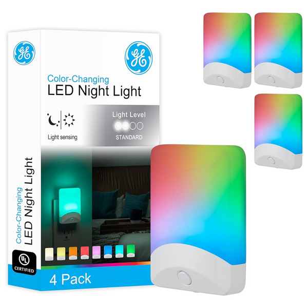 4-Pack GE Color-Changing LED Night Light