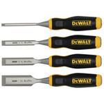DeWalt DWHT16063 4-Piece Chrome Carbon-Steel Wood Chisel Set