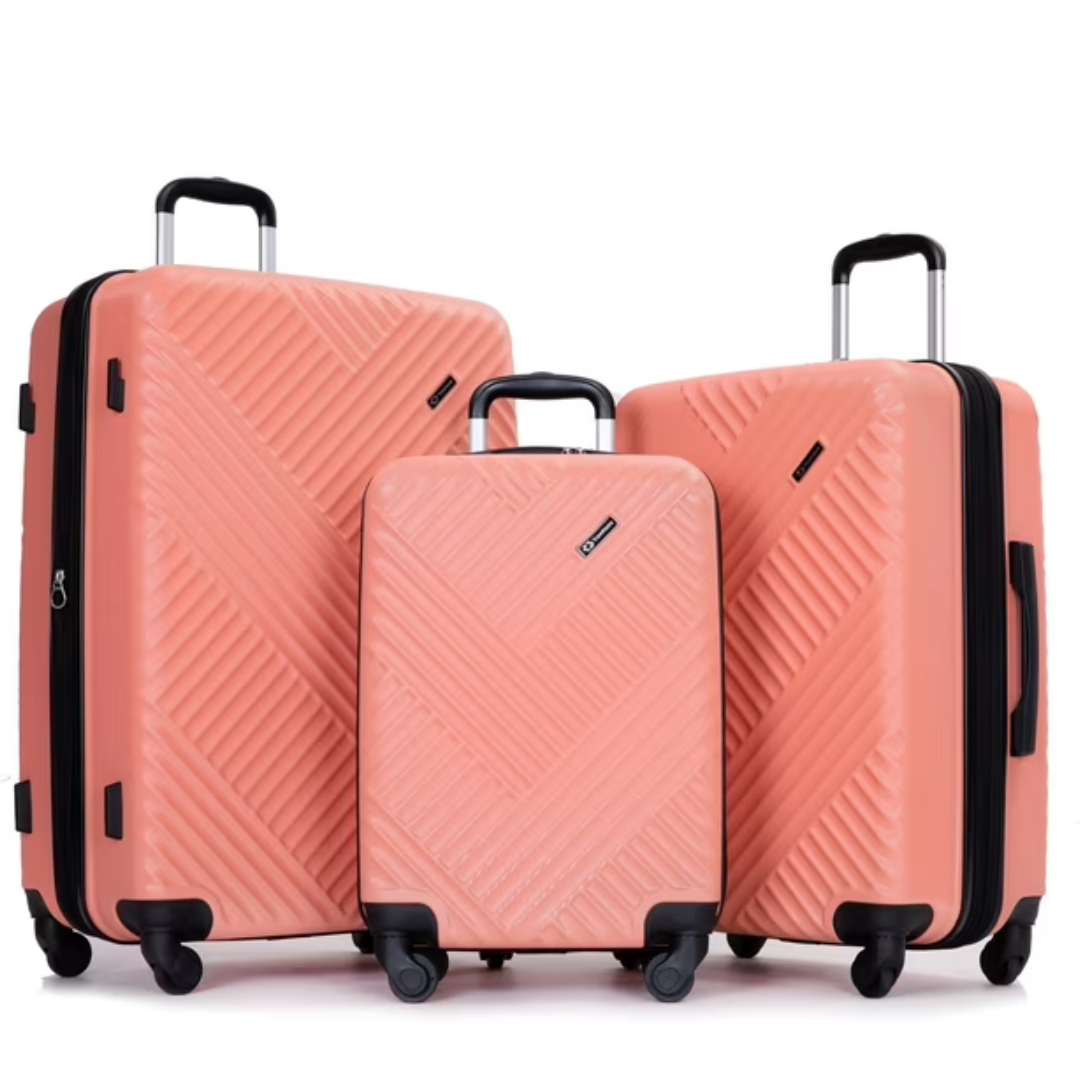 3-Piece Travelhouse Hardside Luggage Set with TSA Lock (Various)