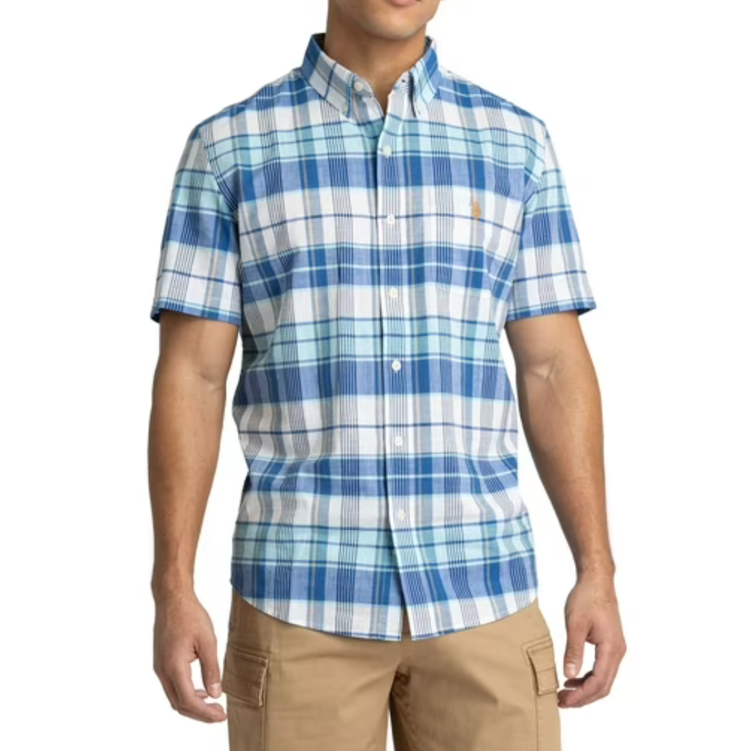 U.S. Polo Assn. Men's Short Sleeve Buttondown Shirt (6 color options)