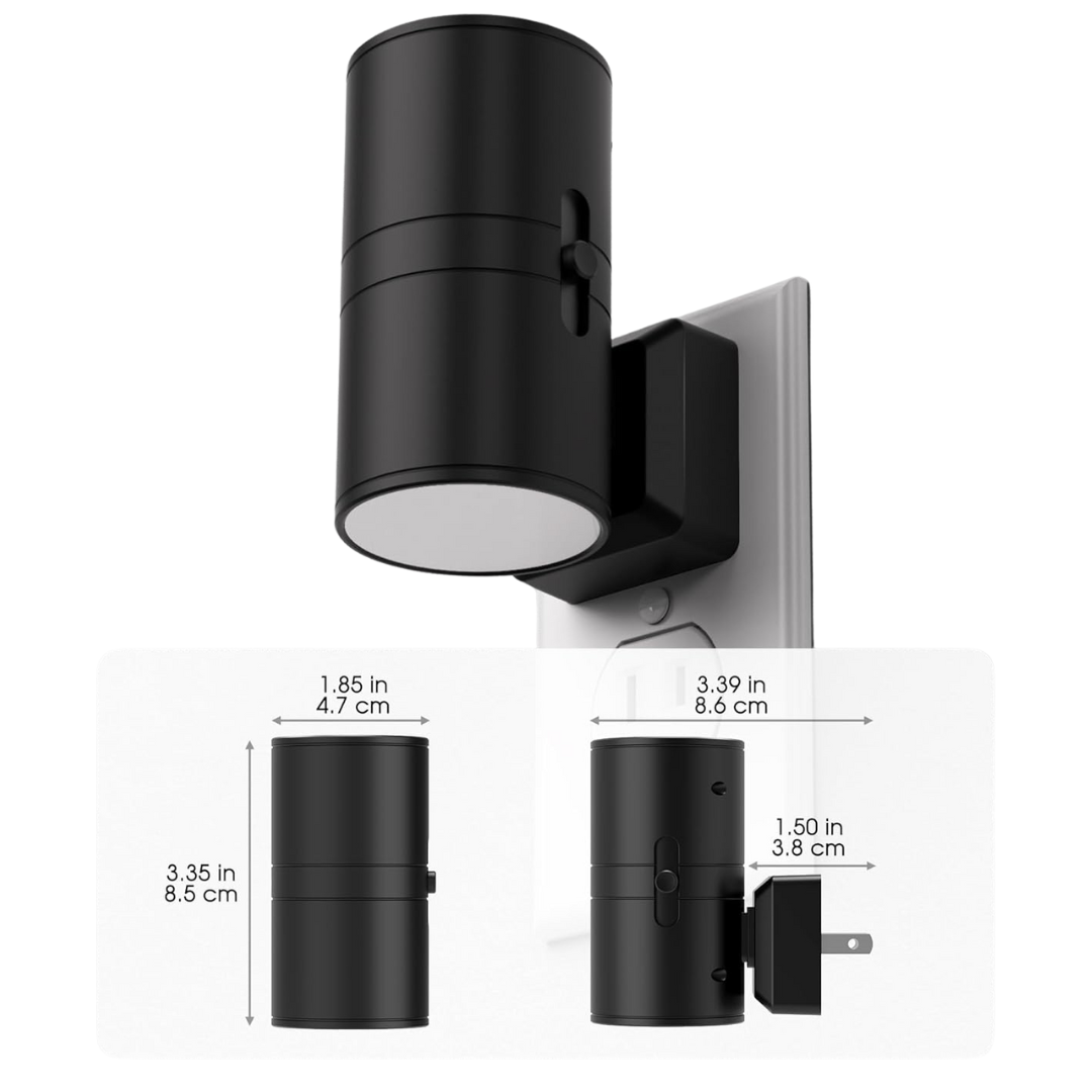 2-Pack Briignite Dusk to Dawn Wall Plug Night Lights (3000K)