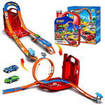 Race Track Toy Car Set With 2 Cars