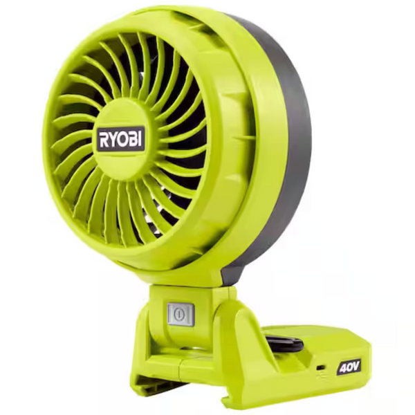 RYOBI 40V Cordless Battery Topper Fan (Tool Only)
