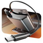 4-In-1 100W Retractable Car Charger
