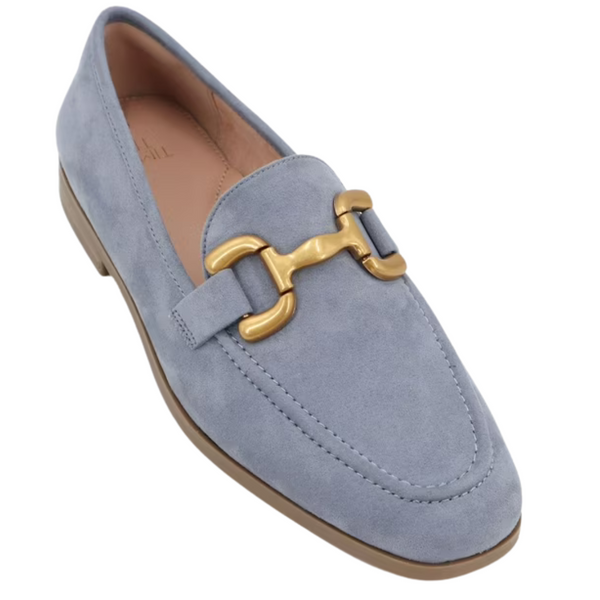 Time And Tru Women’s Faux Microsuede Buckle Loafers
