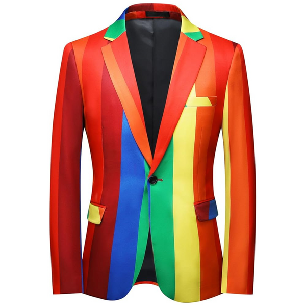 Men's Floral Printed Prom Dress Suit Jacket Blazer