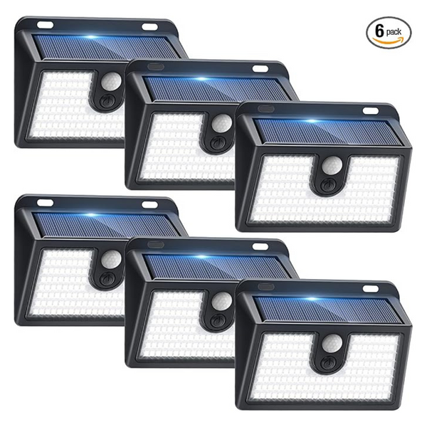 6-Pack 149-LED Motion Sensor Solar Security Lights