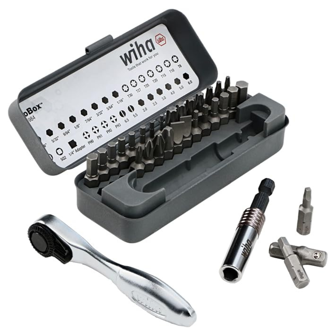 32-Piece Wiha GoBox Standard Bit Set With Mini Ratchet (74984)